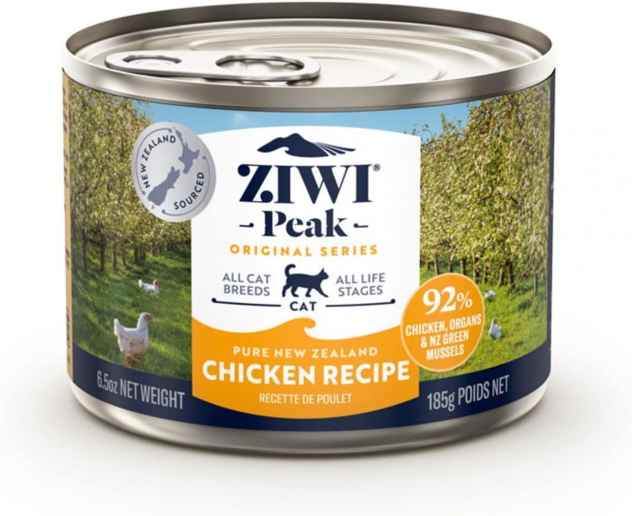 ZiwiPeak 巅峰 鲜肉貓罐头 - 鸡肉配方 185g x12罐原箱优惠