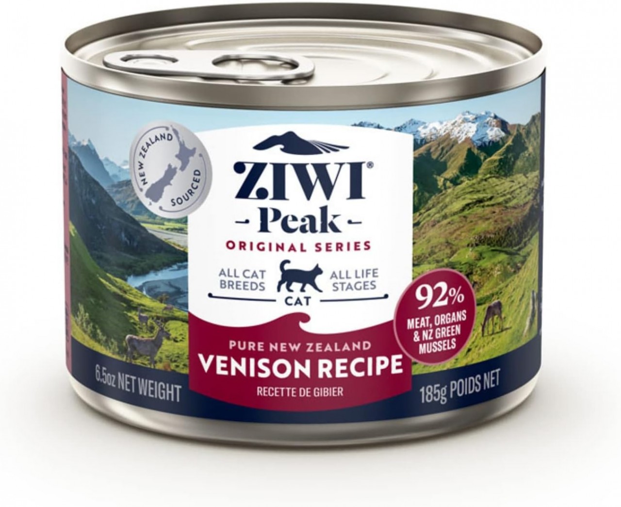 ZiwiPeak 巅峰 鲜肉貓罐头 - 鹿肉 185g x12罐原箱优惠