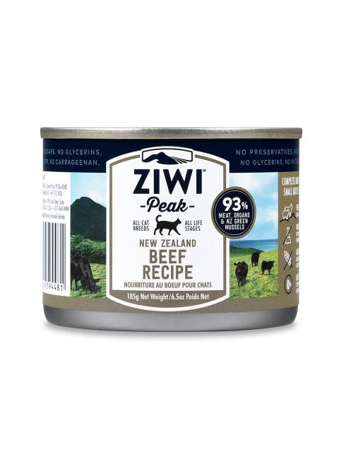 ZiwiPeak 巔峰 鮮肉貓罐頭 - 牛肉 185g x12罐原箱優惠