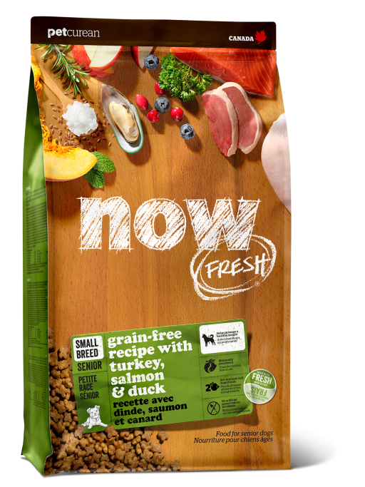 NOW FRESH!™ 無穀物 小型犬 老齡狗糧配方 (火雞+三文魚+鴨肉) (2304206) 6磅