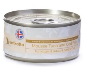 Astkatta 慕絲系列 吞拿魚 + 鱈魚慕絲 (Mousse Tuna with Cod Fish) 貓罐頭 80g x 24罐 原箱優惠 (P00132)