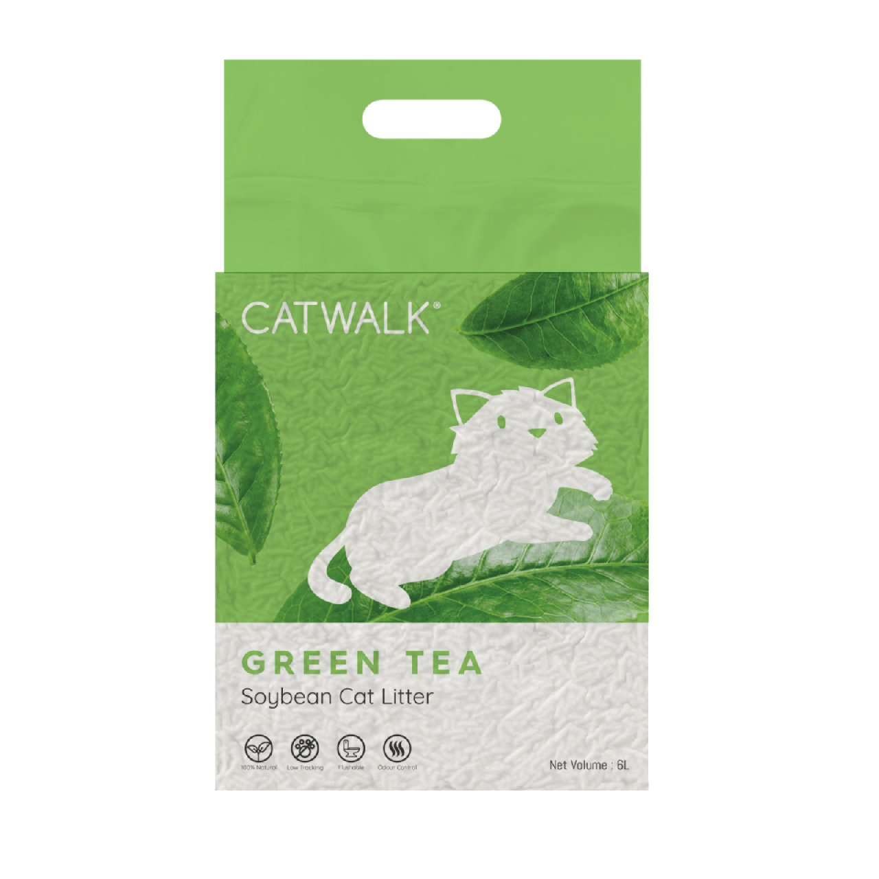 CATWALK 豆腐貓砂 綠茶香味 (Green Tea) 6L (綠) x6包原箱優惠