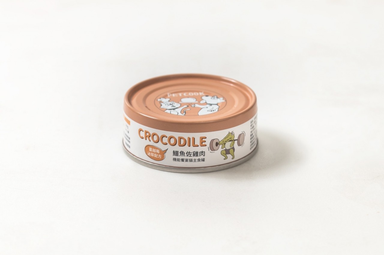 PETCOOK 派庫廚房 鱷魚雞肉口味 (蔓越莓泌尿配方) 肉泥機能饗宴貓主食罐 80g