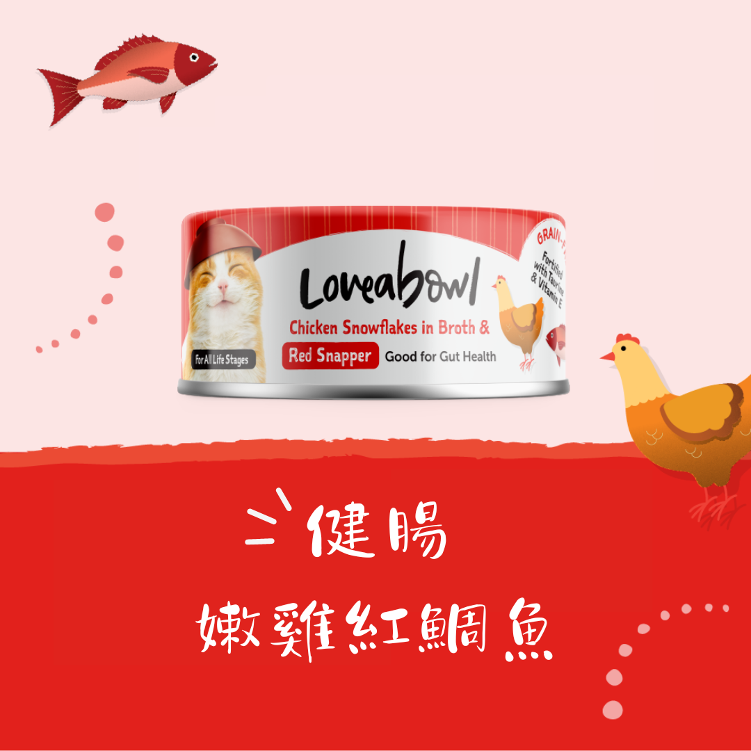 Loveabowl 健腸嫩鸡红鯛鱼 貓罐 70g (L615)