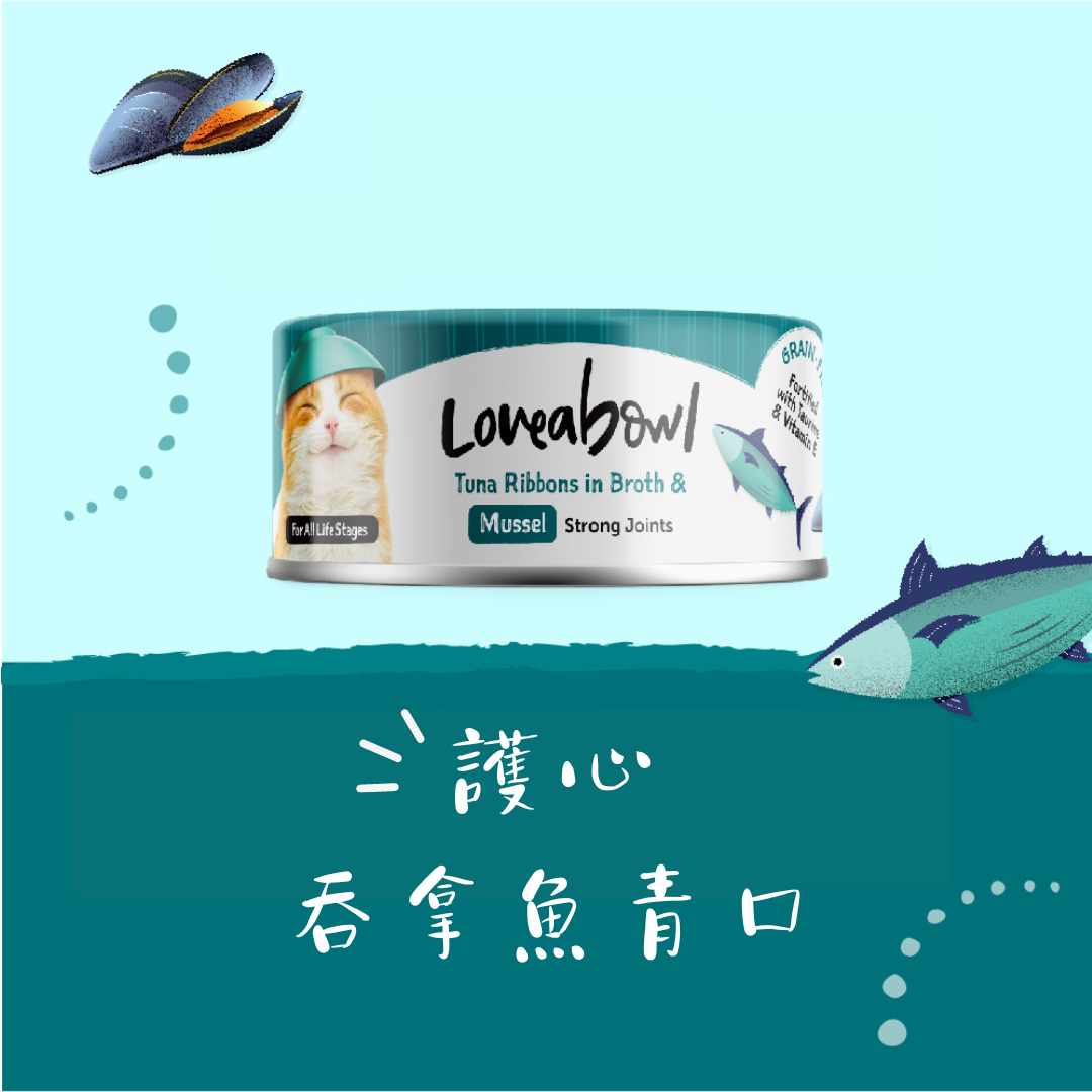 Loveabowl 強关吞拿鱼青口 貓罐 70g (L627)