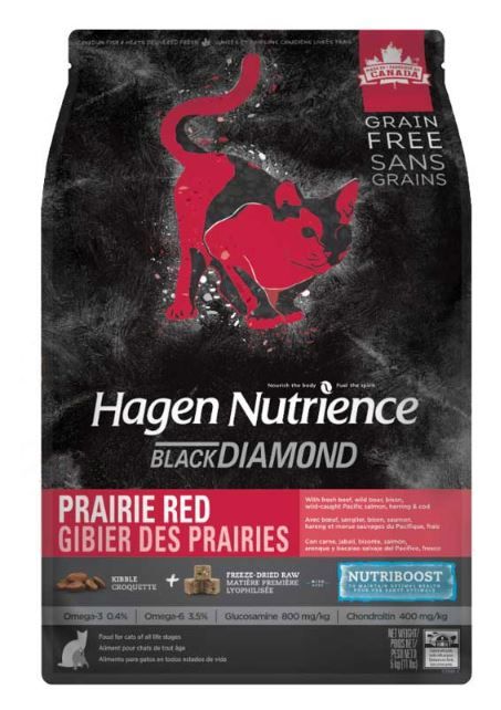 Nutrience 紐翠斯 SubZero 頂級紅肉、海魚全貓配方 (生肉粒配方) 1.8kg (4lb) (紅+黑)
