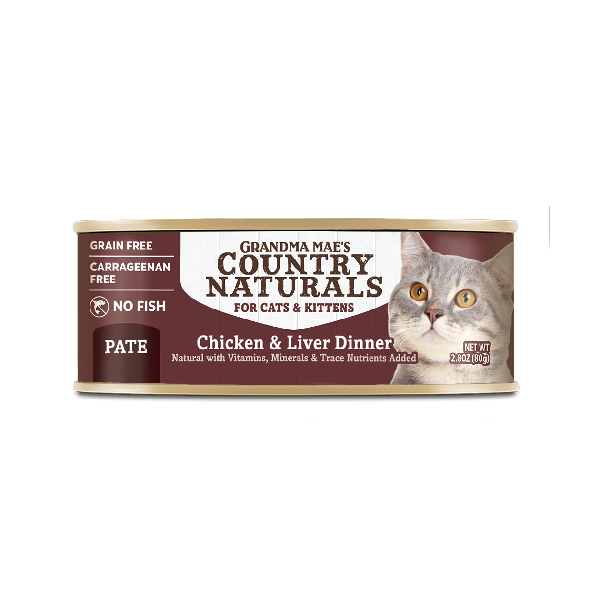 Country Naturals 无谷物 鸡肉嫩肝肉泥配方 (Chicken & Liver Dinner) 貓罐头 2.8oz(80g)