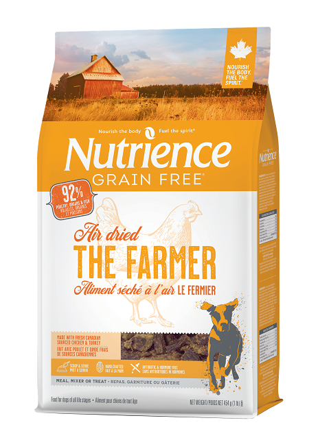 ＜购买正价货品满$300可以$100換购＞ Nutrience 无谷物风乾全犬粮 - 农場风味 鸡、火鸡及三文鱼 (The Farmer) 454g