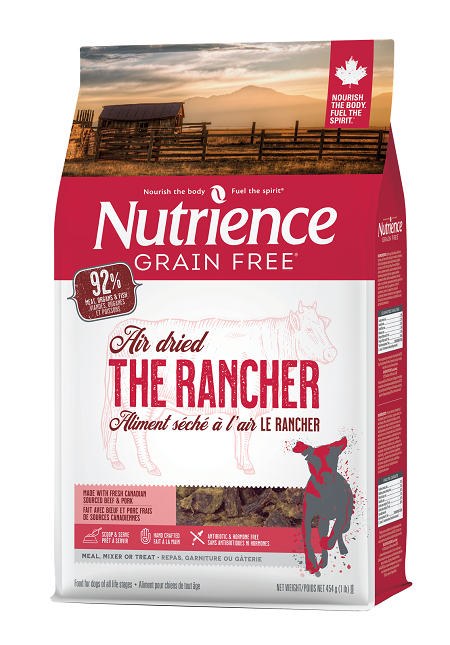 ＜购买正价货品满$500可換购＞ Nutrience 无谷物风乾全犬粮 - 牧場风味 牛、三文鱼及猪 (The Rancher) 454g