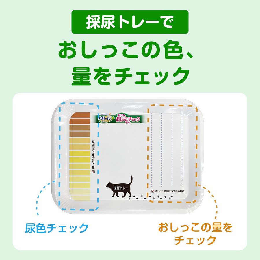＜購買正價貨品滿$300可以$70換購＞　日本 Unicharm 1次性 簡易版 貓用尿液蛋白測試套裝
