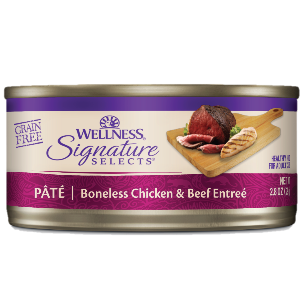 Wellness Signature Selects 肉醬系列 (Paté) - 鲜鸡嫩牛 貓罐头 2.8oz x 24罐 两箱优惠 (5080)