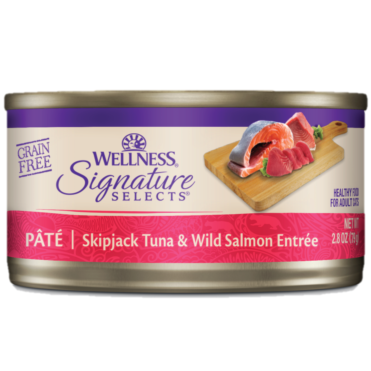 Wellness Signature Selects 肉醬系列 (Paté) - 吞拿魚三文魚 貓罐頭 2.8oz x 24罐 兩箱優惠 (5082)