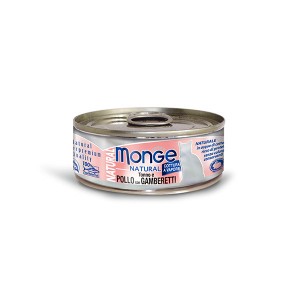 Monge 野生海魚系列 - 吞拿魚雞肉拼海蝦 貓罐 80g x 24罐 原箱優惠