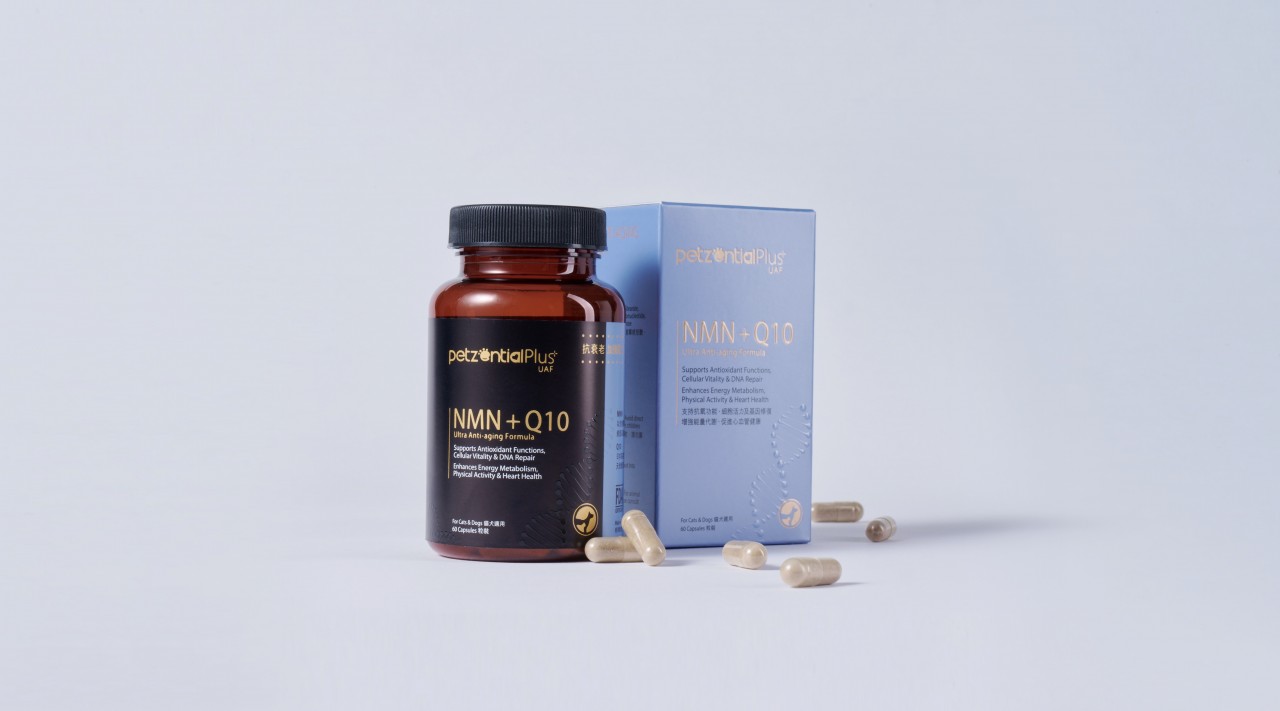 (營養保充品) PetzentialPlus UAF NMN+Q10 抗衰老加強配方 (貓狗適用) 60粒