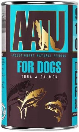 AATU 吞拿魚及三文魚 全配方狗主食罐 400g x 12罐 兩箱優惠