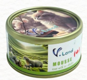 V. Land  無膠功能性Mousse主食罐 山羊奶+雞肉 (腎臟骨骼健康) 80g