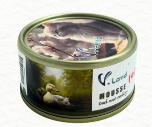 V. Land  無膠功能性Mousse主食罐 鴨肉+蔓越莓 (泌尿健康) 80g