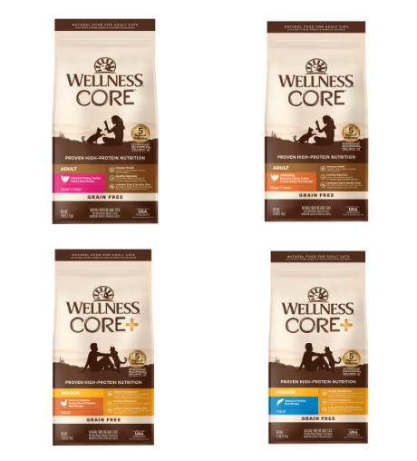 <快闪优惠>　Wellness CORE  无谷物 各款貓粮 11磅 x 2包优惠