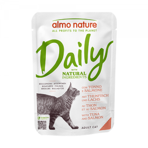 Almo Nature Dailymenu 吞拿魚+三文魚 濕包貓糧 70g x 30包 原箱優惠 (5274)