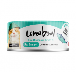 Loveabowl 護毛吞拿魚紅鯛魚 貓罐 70g x 24罐 原箱優惠 (L625)