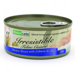 Naturcate 雞胸肉 + 三文魚 貓罐頭 155g x 24罐 原箱優惠 (NC155-10)