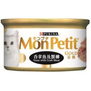 Mon Petit 金裝吞拿魚及蟹柳 85g x 24罐 原箱優惠