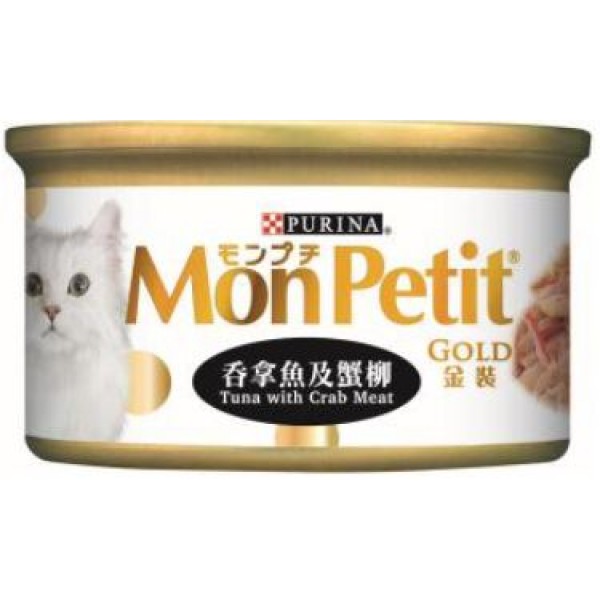 Mon Petit 金装吞拿鱼及蟹柳 85g x 24罐 原箱优惠