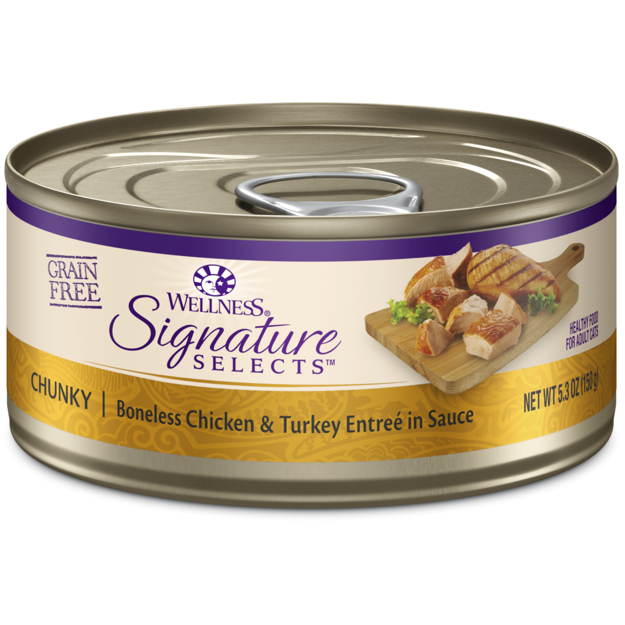Wellness Signature Selects 肉絲系列 (Chunky) 火雞雞肉 貓罐頭 5.3oz x 3罐 優惠 (5065) 到期日: 3/2026