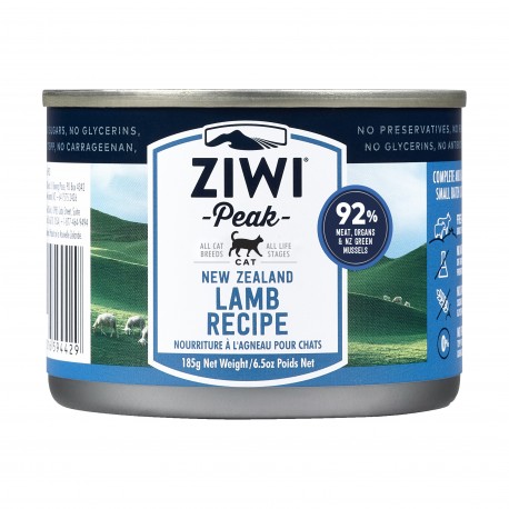 <購買正價貨品滿$300~可以優惠價$35換購> ZiwiPeak 巔峰 鮮肉貓罐頭 - 羊肉 185g