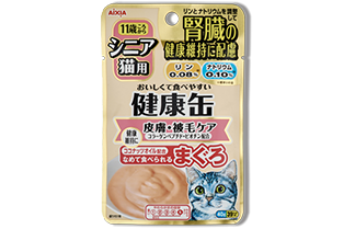 Aixia 11+ 健康7號 護皮毛營養 老貓濕包(mousse) 40g (KCP-7) x 48包 原箱優惠