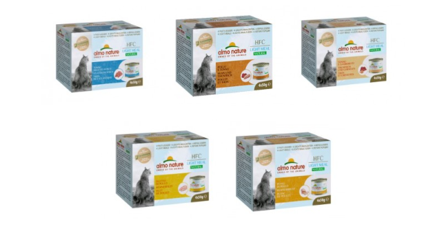 ＜购买正价货品满$300~可以优惠价$5換购＞ Almo Nature Light 吞拿鱼+鲜虾(551)/ 鸡柳(553) /鸡胸(554) 貓罐头 50g