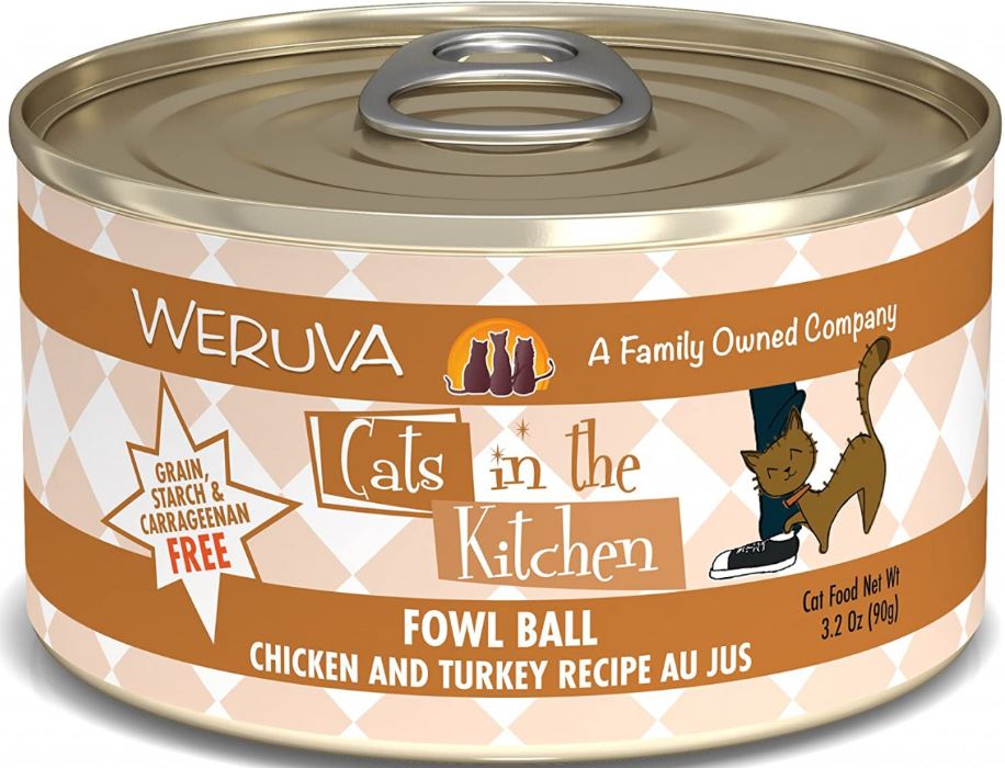 《試食優惠》Weruva Cats in the Kitchen 貓罐頭 90g (10款味道 每味一罐)《如其中一種味道缺貨，會用其他味道代替》