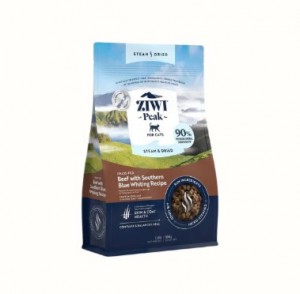 Ziwipeak Steam & Dried 微蒸風乾系列 貓糧 - 草飼牛肉+南藍鱈 800g