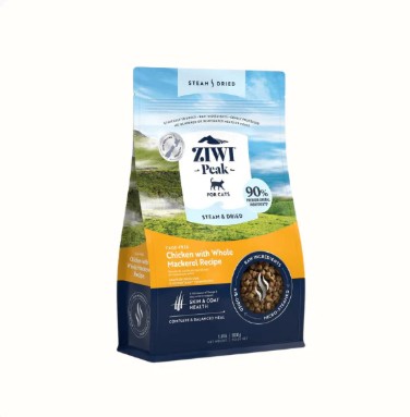 Ziwipeak Steam & Dried 微蒸风乾系列 貓粮- 放养鸡+原條鯖鱼 800g