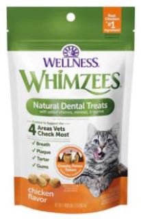 凡購買滿$1200，即可免費獲贈 WELLNESS - Whimzees 貓貓潔齒餅 2oz 1包(價值$40)(口味隨機送出，數量有限，送完即止)