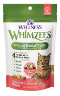 凡購買滿$1200，即可免費獲贈 WELLNESS - Whimzees 貓貓潔齒餅 2oz 1包(價值$40)(口味隨機送出，數量有限，送完即止)