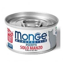 ＜購買正價貨品滿$300~可以優惠價$12換購＞ Monge 單一蛋白貓罐頭 80g