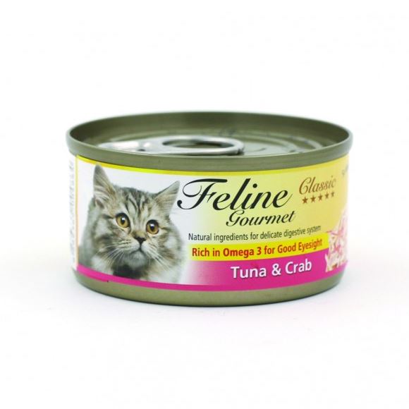 《試食優惠》Feline Gourmet 化毛球 貓主食罐 80g (5款味道 每味一罐)《如其中一種味道缺貨，會用其他味道代替》