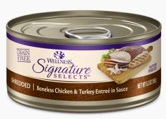 《試食優惠》Wellness Signature Selects 肉絲系列 貓主食罐 (150g) 5.3oz (8款味道 每味一罐)《如其中一種味道缺貨，會用其他味道代替》