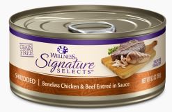 《試食優惠》Wellness Signature Selects 肉絲系列 貓主食罐 (150g) 5.3oz (8款味道 每味一罐)《如其中一種味道缺貨，會用其他味道代替》