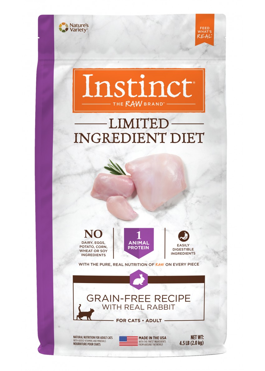 (貓乾糧) ＜本月優惠＞ Nature's Variety Instinct 本能 無穀物 兔肉配方 單一蛋白系列 10磅