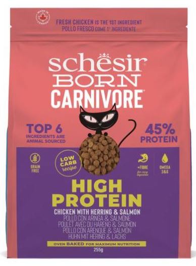 ✨試食價✨ Schesir Dry Born 天生食肉動物 高蛋白 貓糧 255g (共兩件)