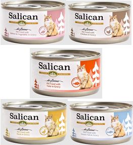 《試食優惠》Salican 挪威森林 (肉汁) 貓罐頭 85g (5款味道 每味一罐)《如其中一種味道缺貨，會用其他味道代替》