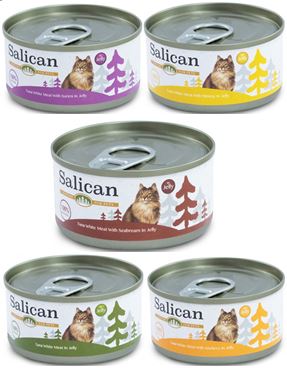 《試食優惠》Salican 挪威森林 (啫喱) 貓罐頭 85g (5款味道 每味一罐)《如其中一種味道缺貨，會用其他味道代替》