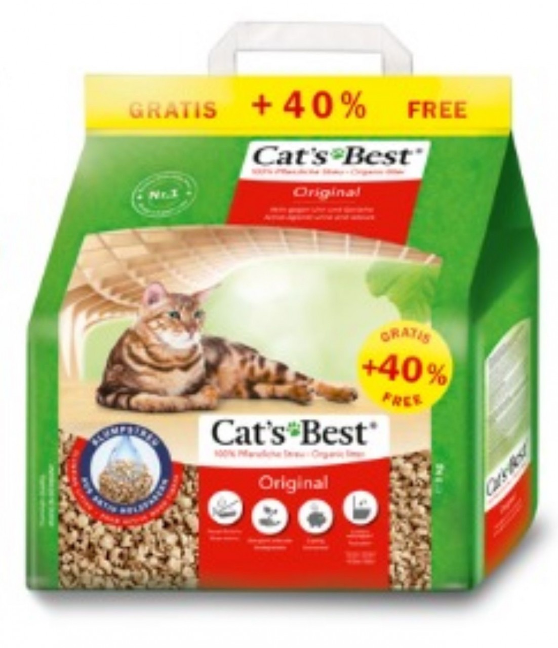 Cat's Best 凝結木屑砂(紅標)升級+40% 7L (4.2kg)