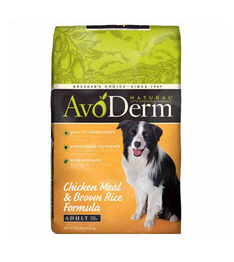 <購買正價貨品滿$300~可以優惠價$50換購> AvoDerm Natural 牛油果雞肉米配方狗糧 (1歲以上成犬) 4.4lb (不設退換)