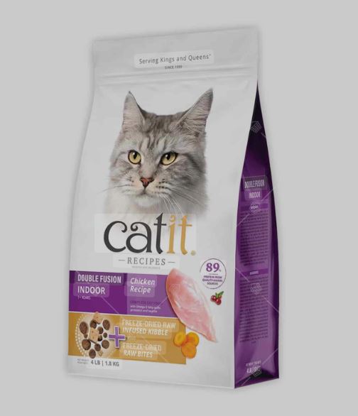 Catit - 室內配方 - 皇室系列 - 凍乾內層顆粒 + 凍乾雞肉配方 貓糧 4lb