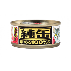 ＜購買正價貨品滿$300~可以優惠價$7.5換購＞ Aixia（愛喜雅）純缶22號 吞拿魚塊 貓罐頭 65g (JMY-22)