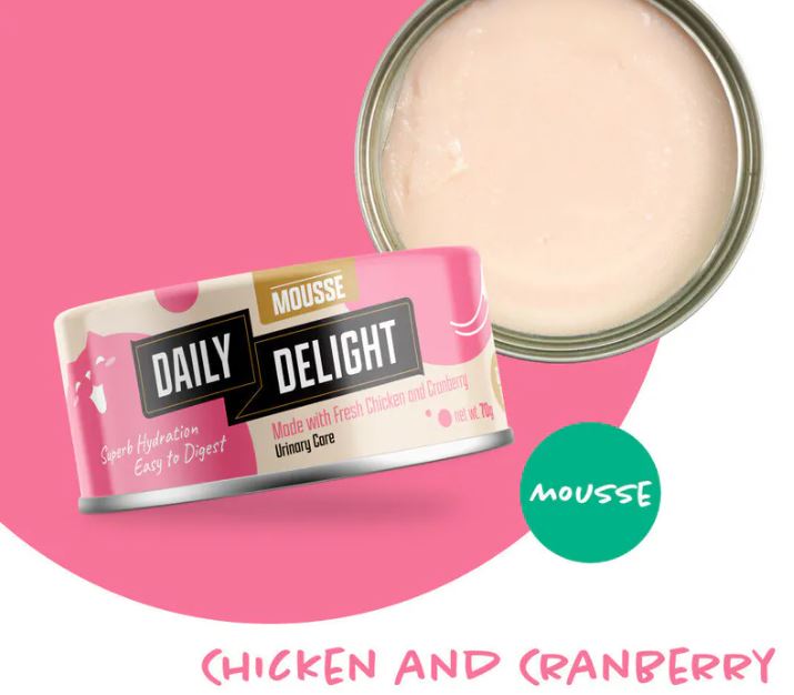 Daily Delight Mousse (DD621) 鸡肉+蔓越莓慕丝 70g