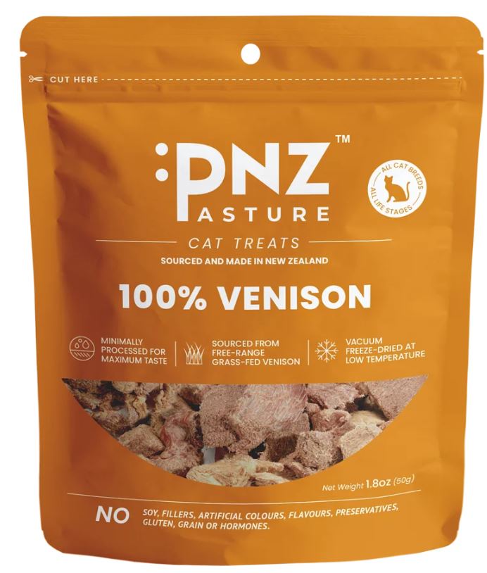 PNZ 牧場滋味 - 凍乾鹿肉零食（貓用）- 50g